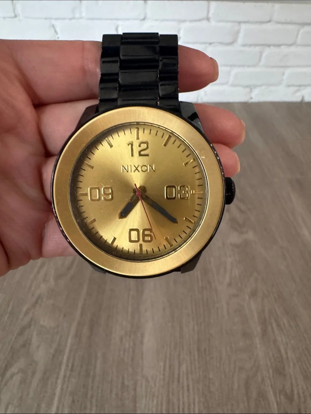 Nixon The Corporal Watch with Gold Dial